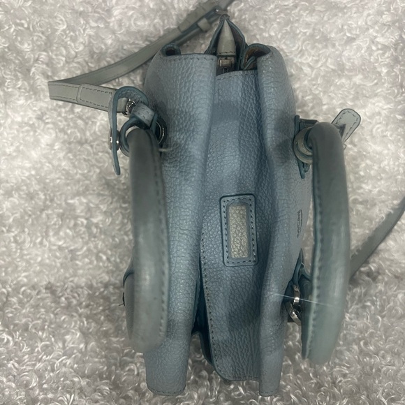 MCM Grained Calfskin Mini Milla Tote Sky Blue - Picture 11 of 12